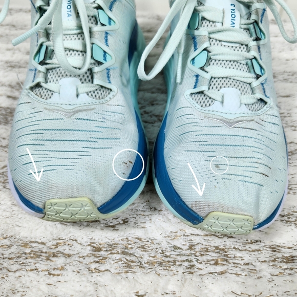 Hoka One One "Gaviota 3" Athletic Running Shoe Light Blue | Women's Size 7.5B - Picture 11 of 14